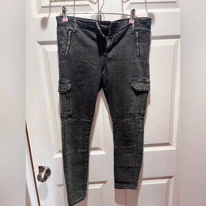 Zara Gray Denim Collection Pants